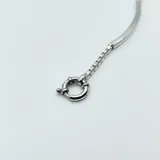 Pulsera de plata 925 veneciana con cierre marinero.
