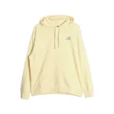 Canguro con capucha New Balance unisex, color amarillo pastel, con logo bordado en el pecho.