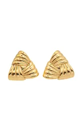 Aros tipo stud de acero quirúrgico hipoalergénico PVD, estilo vintage.