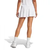 Falda deportiva Adidas Club Tennis Climacool para mujer, color blanco, con calza interior incorporada y tecnología Climacool para mayor ventilación.