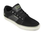 Championes Etnies Barge LS negros con detalles en marrón y suela blanca.