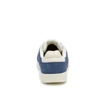 Championes Caterpillar Pause Retro T-Toe azules de gamuza con detalles en blanco.