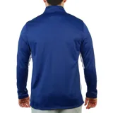 Buzo deportivo Diadora Dry-fit Training azul marino con cierre parcial y logo blanco estampado en el pecho.