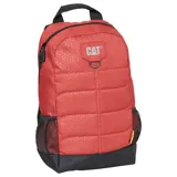 Mochila unisex con panel organizador, bolsillos laterales de malla y hebilla para llavero, ideal para uso diario.