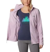 Campera polar Columbia Basin Trail III Full Zip para mujer, color azul marino. Con cierre frontal completo y bolsillos laterales con cierre.
