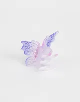 Broche para el pelo con forma de mariposa en degradé de color lila.