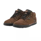 Zapatillas de media caña Etnies Jefferson color marrón, con cordones redondos y logo en el lateral.