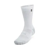 Medias deportivas unisex Under Armour Performance Tech, color borgoña con detalles en gris. Paquete de 3 pares.
