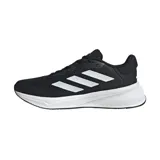 Championes Adidas Response color negro con detalles blancos, ideales para running.