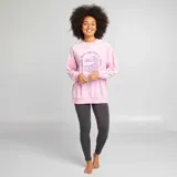 Pijama de 2 piezas, color rosa, con estampado de Alicia en el País de las Maravillas.