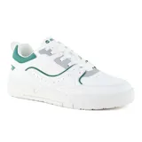 Championes Hi-Tec Luke blancos con detalles en verde y gris.