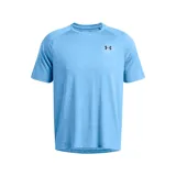 Remera deportiva Under Armour Tech 2.0 de hombre, color gris jaspeado con logo negro en el pecho.