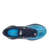 Championes de trail running Montrail Trinity FKT, color azul con detalles en celeste y negro.