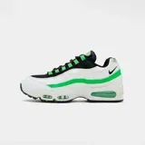 Championes Nike Air Max 95 OG Big Bubble, color blanco con detalles en negro y verde.