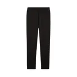 Pantalón de jogging negro con cintura elástica ajustable con cordón interno y logo de Puma bordado en blanco en la pierna izquierda.