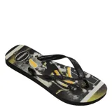 Sandalias Havaianas Top Athletic con diseño de skate park en tonos gris, negro y amarillo flúor.