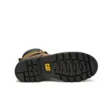 Bota de trabajo Caterpillar Second Shift color marrón, impermeable, con puntera de acero, suela antideslizante y protección contra riesgos eléctricos.