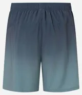 Bermuda deportiva masculina, color verde azulado con efecto degradé, cintura elástica con cordón de ajuste interno y forro de tela.