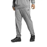 Pantalón de jogging Puma ESS No.1 Logo, color gris melange, con cintura elástica ajustable con cordón, bolsillos laterales y logo estampado en la pierna izquierda.