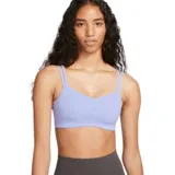Top deportivo Nike color lila con breteles dobles y espalda descubierta.