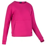 Buzo deportivo fucsia de mujer, marca Topper, con cuello redondo y mangas largas.