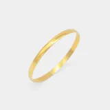 Esclava rígida dorada de oro 18k.