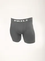 Boxer largo blanco de microfibra liso sin costuras, confeccionado en poliamida y elastano.