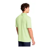 Remera polo Under Armour Matchplay para hombre, color gris jaspeado con logo negro en el pecho.