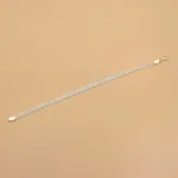 Pulsera de plata 925 con tres hileras de eslabones planos.