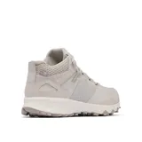 Bota de senderismo impermeable Columbia Peakfreak Hera Mid para mujer, color gris claro.