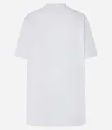 Remera blanca de algodón con estampado de fotos y texto alusivo a Brooklyn, Nueva York.