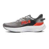 Championes de running Fila Racer Sky, color gris con detalles en negro y rojo, con capellada de malla transpirable y suela de goma con tecnología Energized.