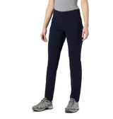 Pantalón de mujer Columbia Anytime Casual Pull-On, color azul marino, de tiro medio, pierna recta y confeccionado en tejido elástico con tecnología Omni-Shield™ que repele la humedad y las manchas, y Omni-Shade™ UPF 50 que protege del sol.