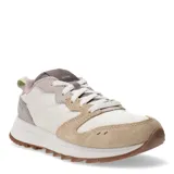 Championes urbanos Merrell Alpine 83 Sneaker, color beige y blanco con detalles en rosa y marrón.