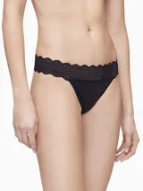 Colaless negro con cintura elástica de encaje.