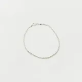 Pulsera de plata 925 con diseño de cordón soga.
