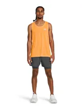 Short de running Under Armour Launch 5 2N1, color negro con logo blanco.