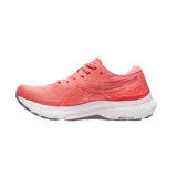 Championes de running Asics Gel-Kayano 29 para mujer, color salmón con detalles en lila y blanco.