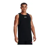 Musculosa deportiva Under Armour Zone color celeste con logo blanco en el pecho.