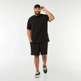 Bermudas deportivas negras de punto de piqué.