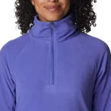 Buzo de polar Columbia Glacial IV con media cremallera, color lila.