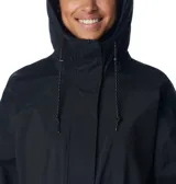 Campera impermeable Columbia para mujer, modelo Splash Side II Jkt. Diseño transpirable con costuras selladas, capucha ajustable, cintura ajustable con ceñidor, bolsillos para las manos, puños elásticos y faldón posterior.
