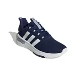 Championes Adidas Racer TR23, color azul marino con detalles en blanco, ideales para running.