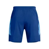 Short de running Under Armour Launch 7 2N1, color azul con detalles en celeste.