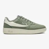 Championes Fila Champion Acd Classic para hombre, color verde oliva con detalles en blanco y suela color crema.