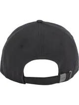 Gorra de béisbol negra de Tommy Hilfiger con logo bordado en color beige en el frente y bandera de la marca bordada en el lateral.