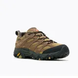 Zapato de senderismo Merrell Moab 3 Waterproof, color marrón con detalles en negro y suela Vibram.
