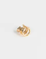 Earcuff dorado metálico.