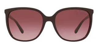 Lentes de sol de acetato con forma oversized y colores en degradado rosado.