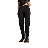 Pantalón de jogging negro con cintura elástica y logo Puma estampado en blanco en el muslo izquierdo.